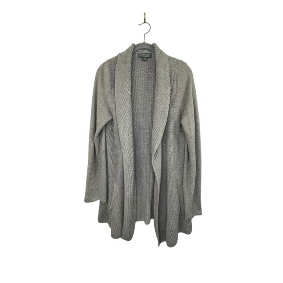 Barefoot Dreams CozyChic Lite Island Wrap Cardigan Gray Size Medium - Picture 2 of 6